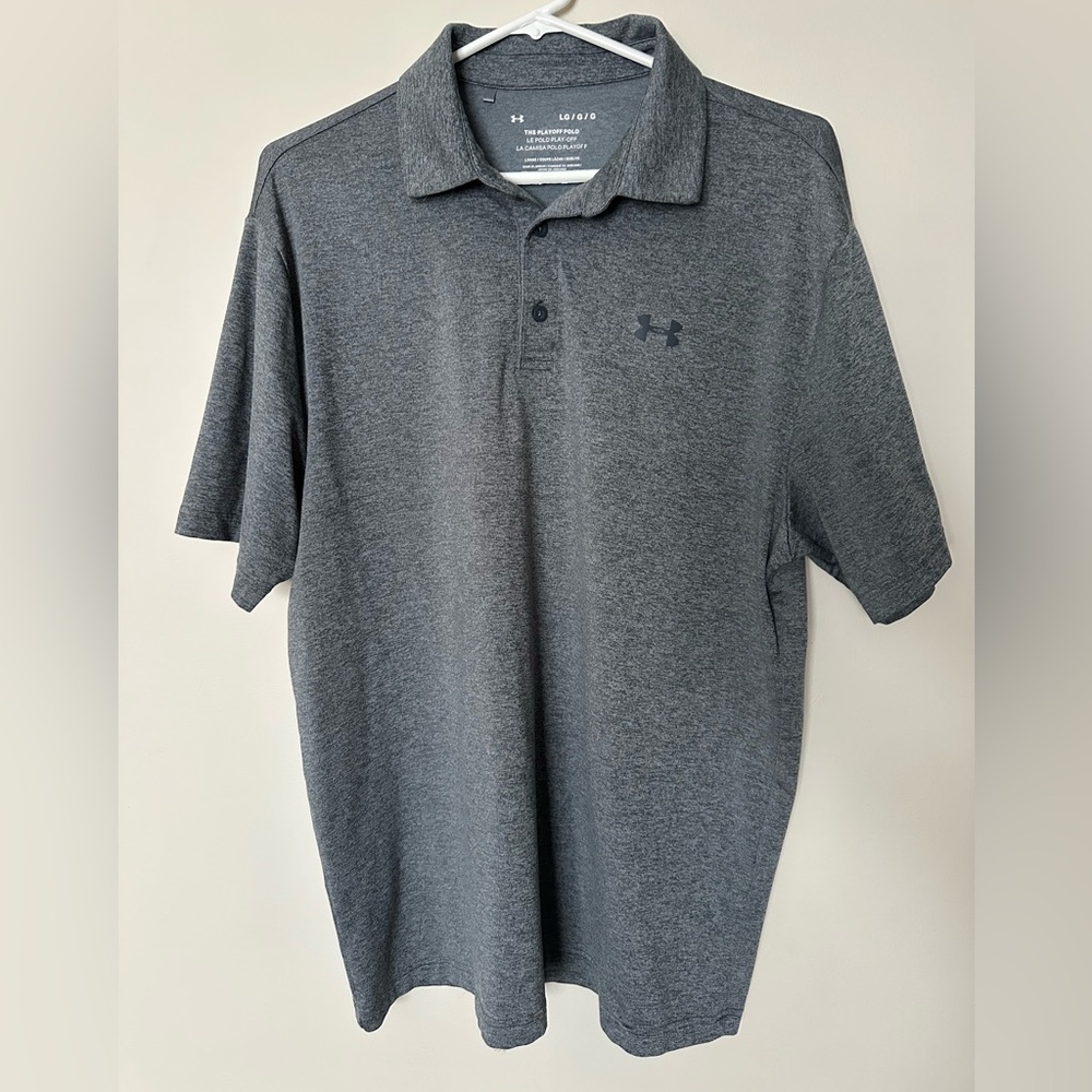 Under Armour Men's Charcoal Polo Shirt